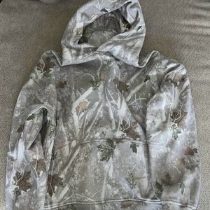 Men’s Abercrombie Oversized Off White Camo Hoodie